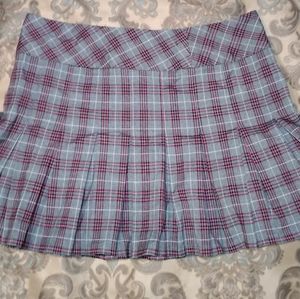 Plaid school girl skirt